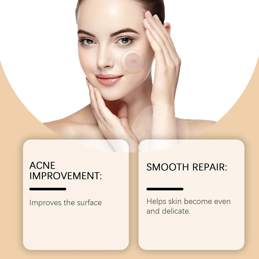 Transparent hydrocolloid acne patches with tea tree oil and centella extract in pack of 8