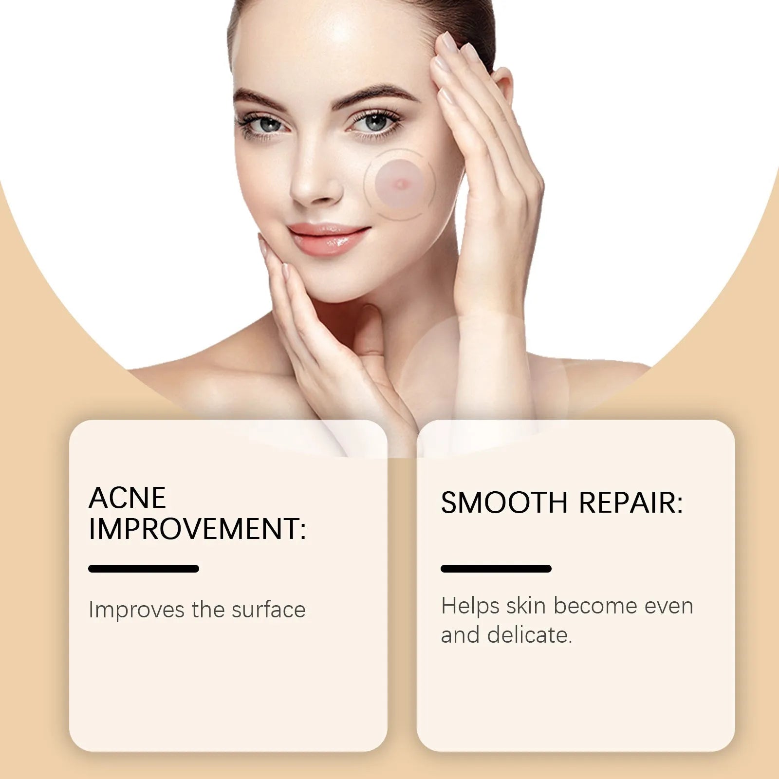 Transparent hydrocolloid acne patches with tea tree oil and centella extract in pack of 8