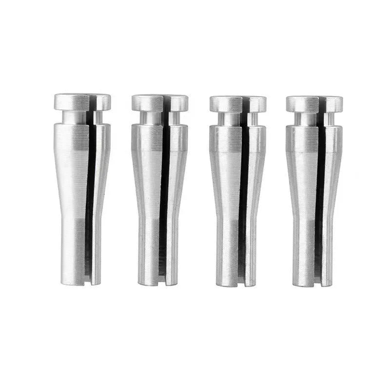 Four silver aluminium auto parts for Ford truck cab latch repair kit