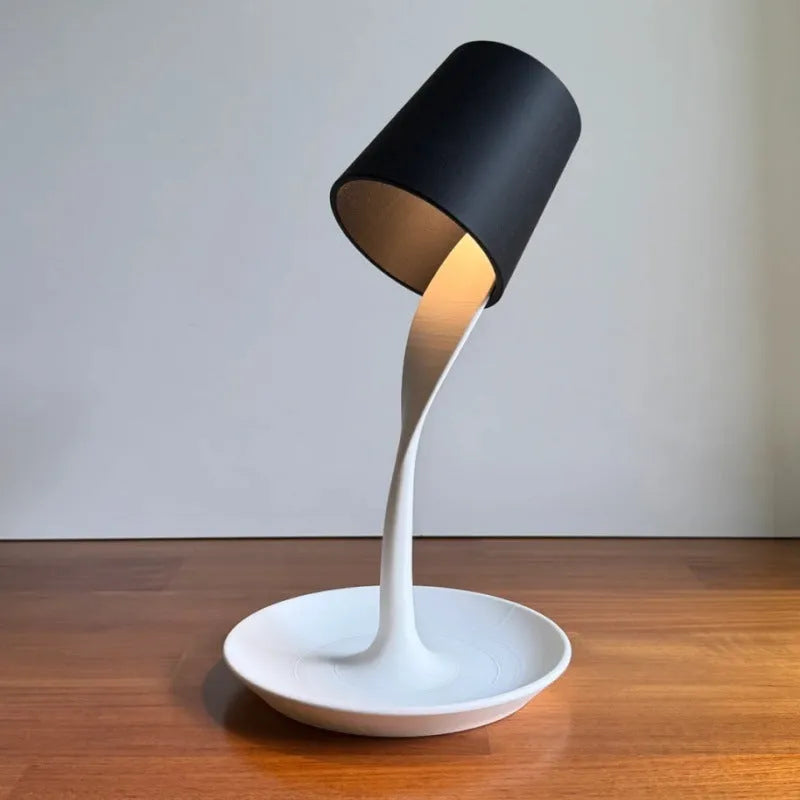 Table lamp ornament with tray in American style made from PLA via 3D printing