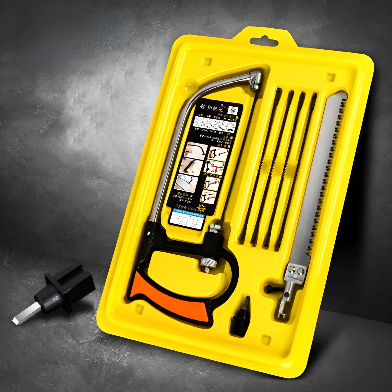 7in1 alloy steel hand saw set with interchangeable blades for DIY cutting and pruning