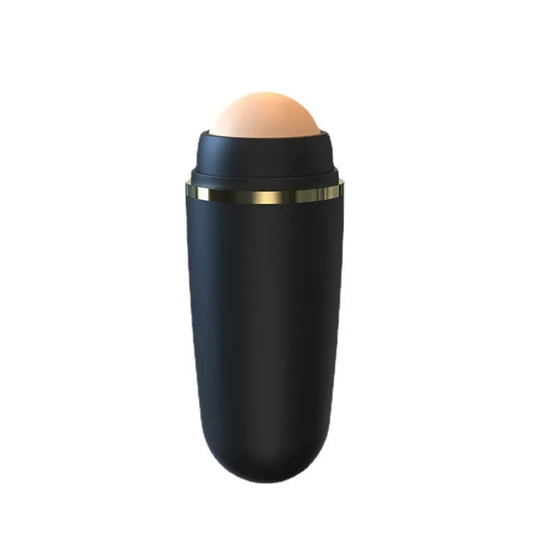 Portable volcanic stone oil absorbing ball for face, 3x8x2cm, shown in white, black or pink