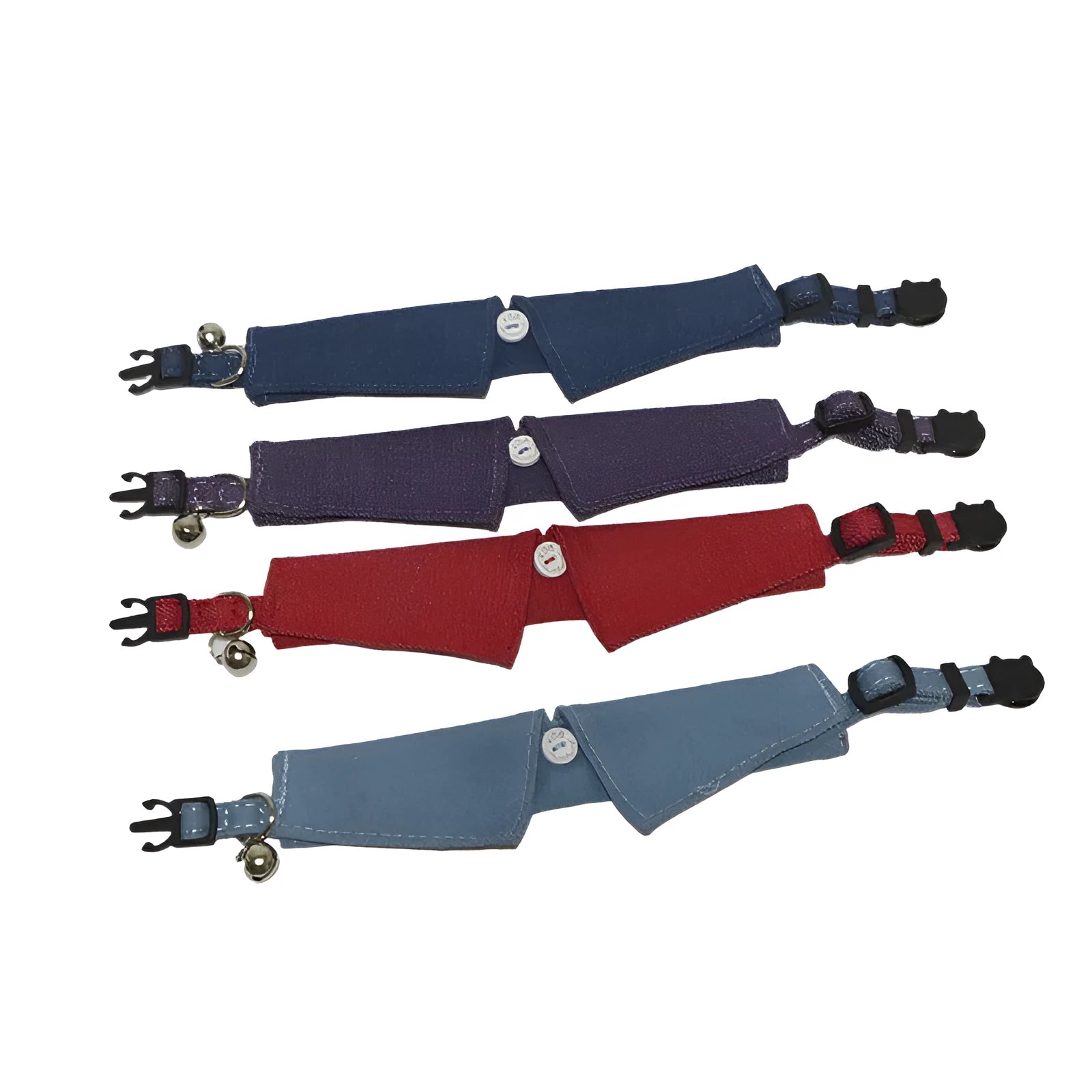 New Pet Denim Cat Collar in denim blue with adjustable cloth fabric and 28cm length