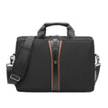 Black Oxford cloth single-shoulder laptop backpack for 15-inch devices with waterproof and anti-theft features