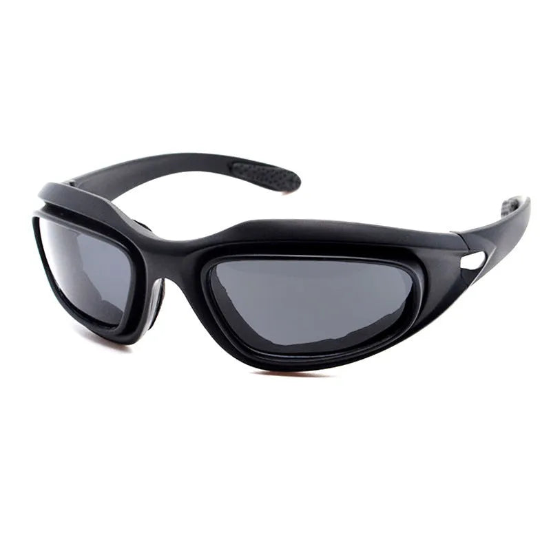 Polarised tactical sunglasses with full-rim PC frame for outdoor cycling and sports activities