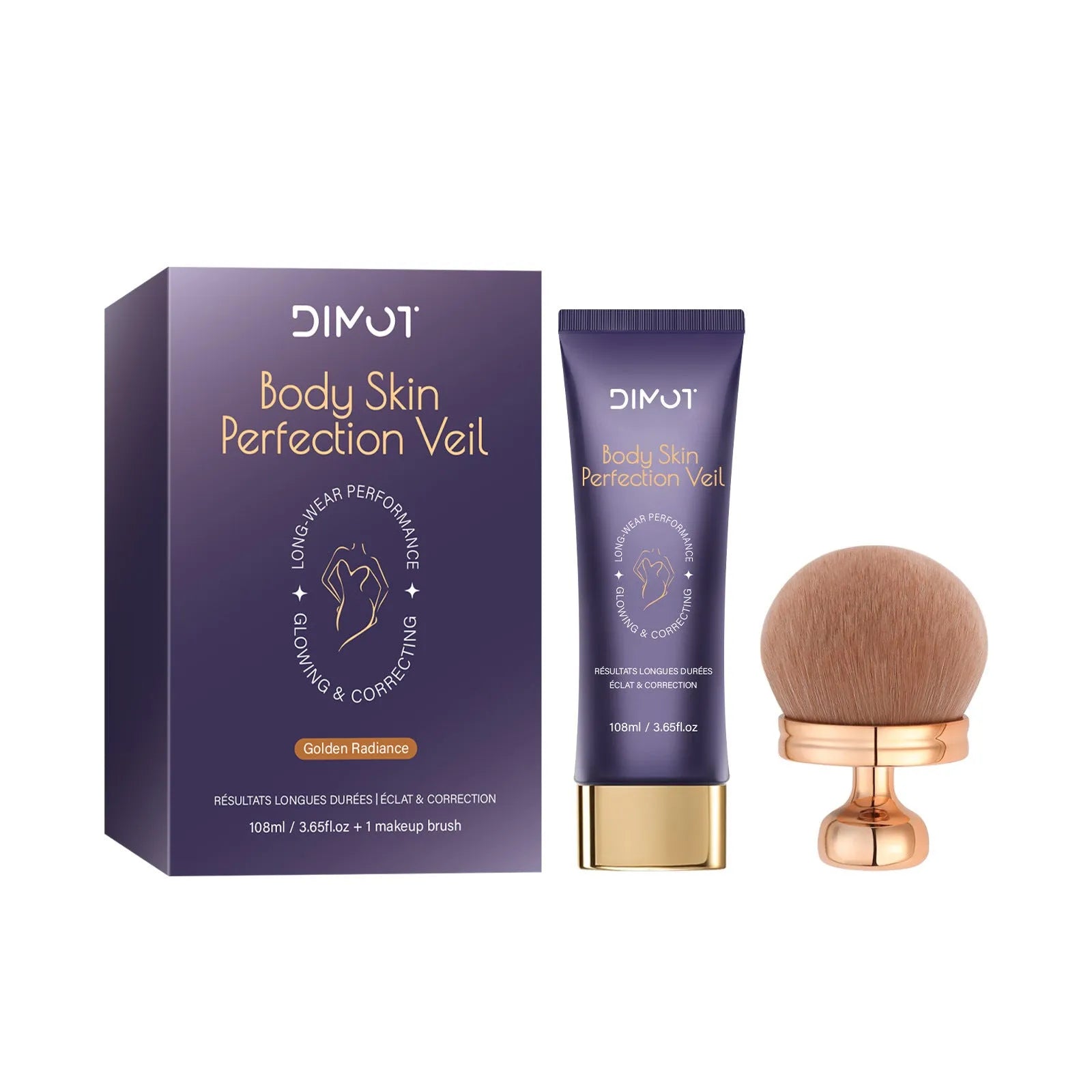 108ml waterproof body concealer cream compact with integrated brush for tattoo and birthmark coverage.