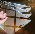 Tempered glass screen protector for iPhone showing transparent non-full screen design