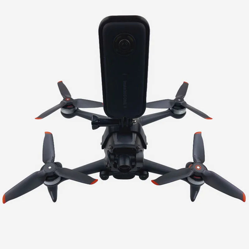 3D printed action camera expansion bracket with sponge protection for FPV drone vertical mounting