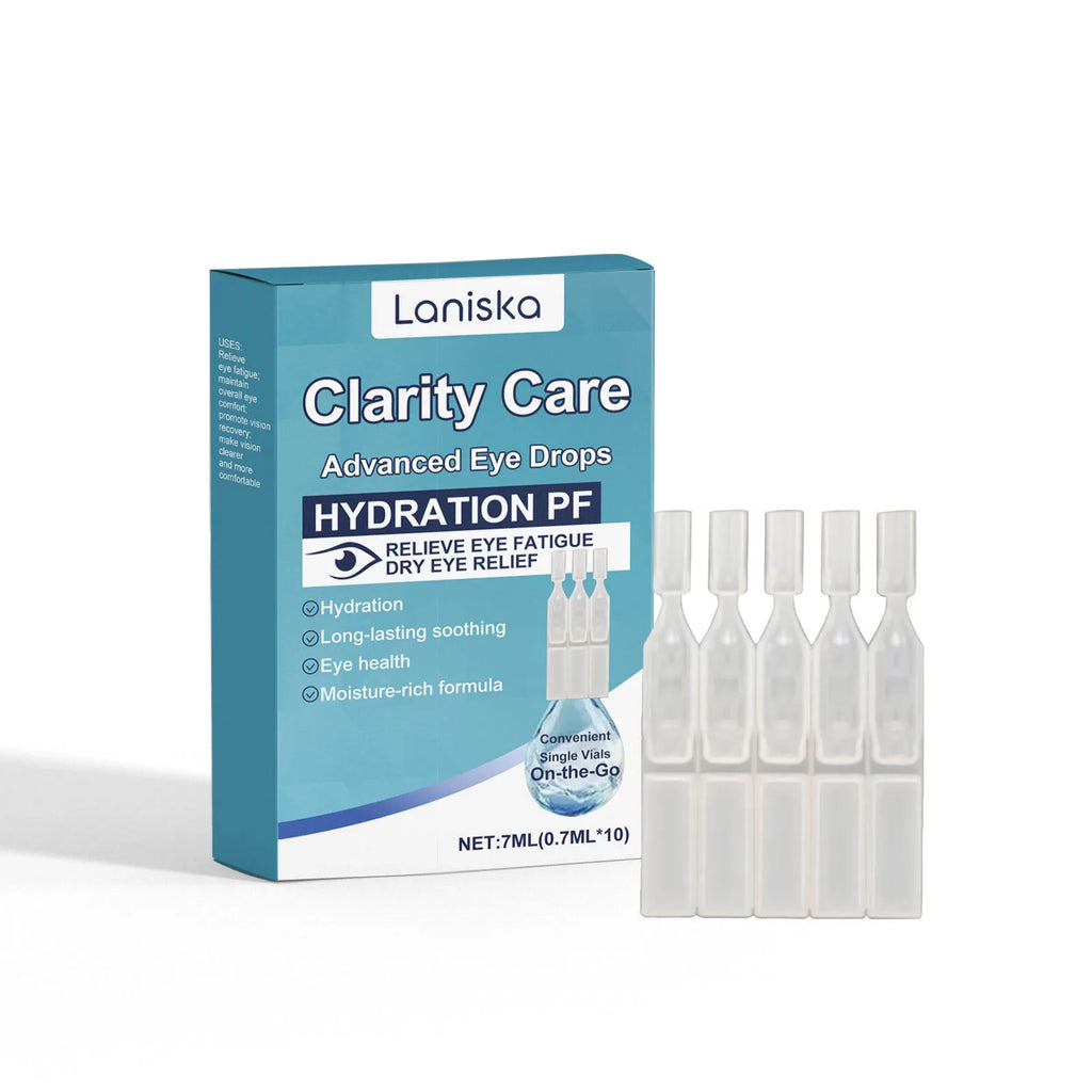 Bottle of mint and sodium hyaluronate moisturising eye drops for gentle eye care.