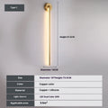 Creative minimalist background wall lamp with acrylic lampshade 220V light luxury style model 6643-B