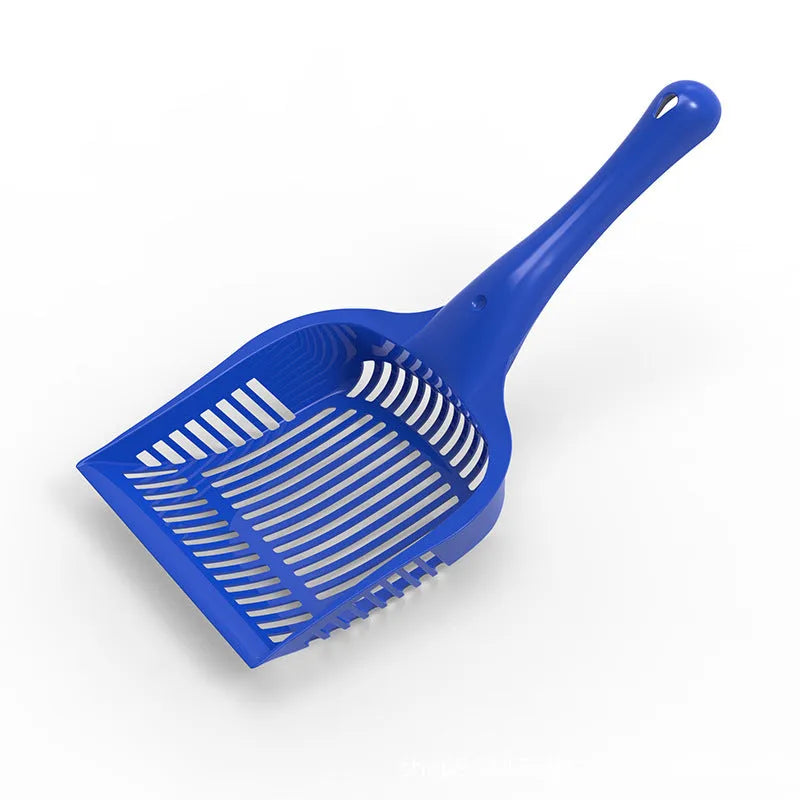 PP plastic cat litter scoop in red, yellow or blue colour, showing small and medium size options