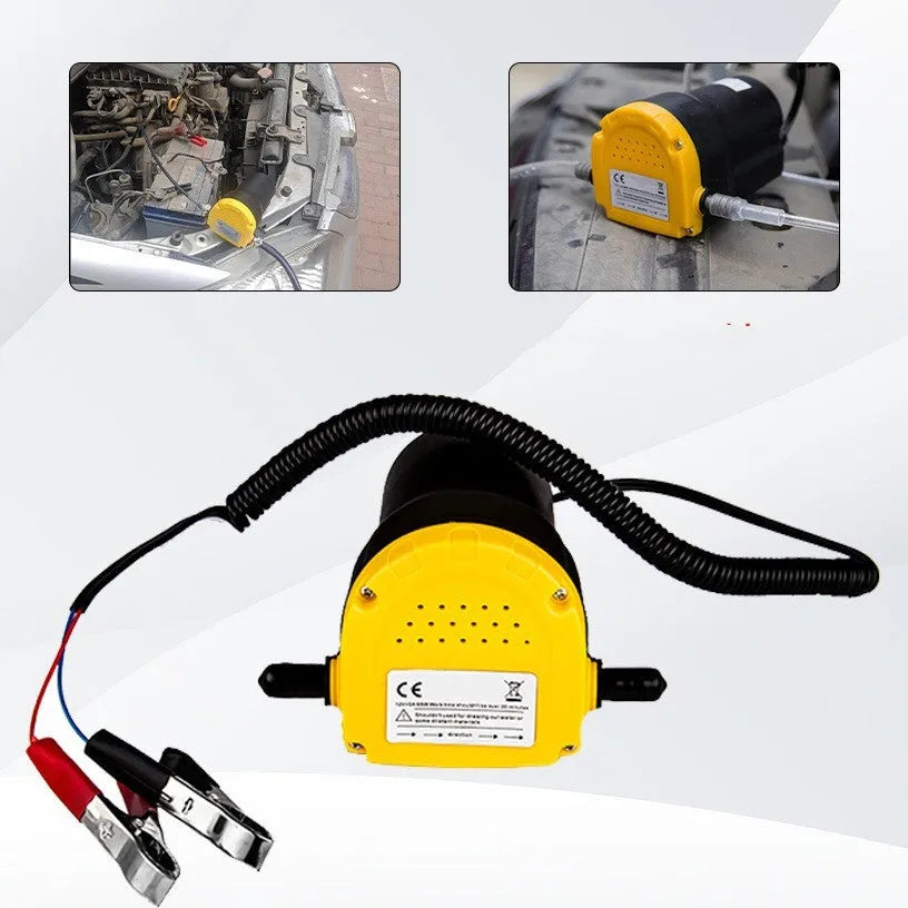 12V electric self-priming oil gear pump with engineering plastic body for oil transfer