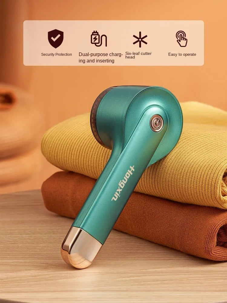 USB charging hair ball trimmer for fabric pilling removal in multiple colour options