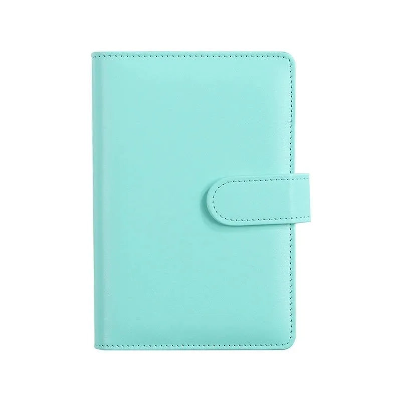 A5 size PU leather zippered notebook binder shell in various solid colours