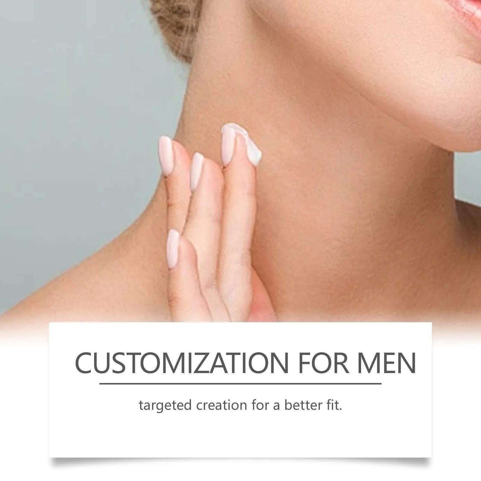 50g jar of men's neck cream with collagen and retinol for anti-wrinkle care