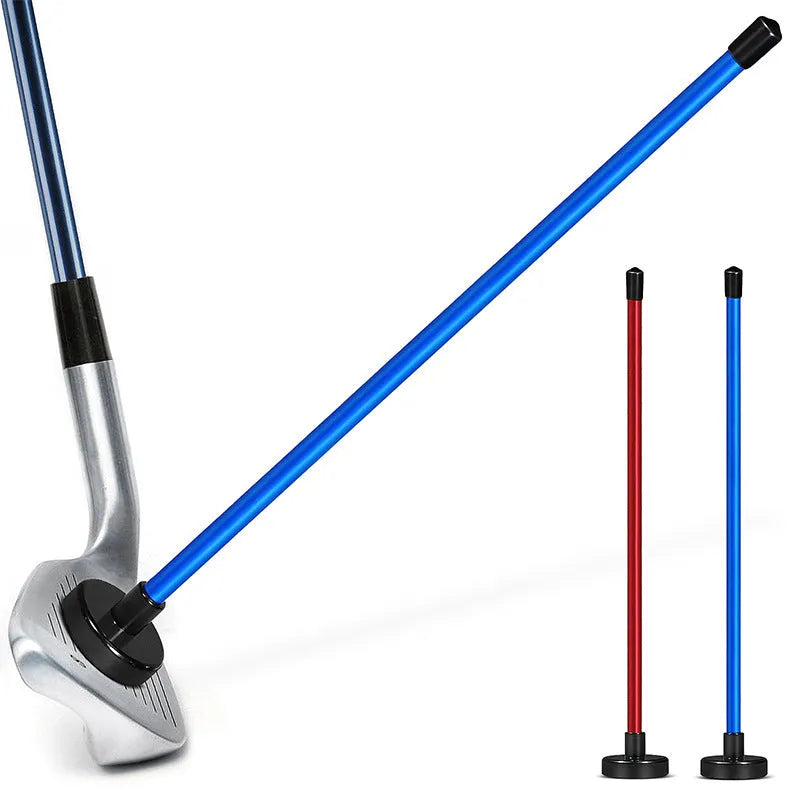 Aluminium alloy magnetic direction baseball bar golf swing trainer in red or blue colour