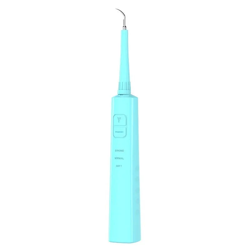 Intelligent ultrasonic tooth cleaner in black, model YJK055, with 300mAh battery and IPX6 waterproof rating