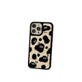 Black plush soft fairy design phone case for iPhone models.