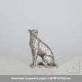 Leopard resin home ornament in American leopard colour with three design options