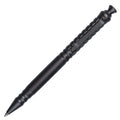 Gunmetal grey titanium alloy tactical pen with push-action button, shown in its gift box.