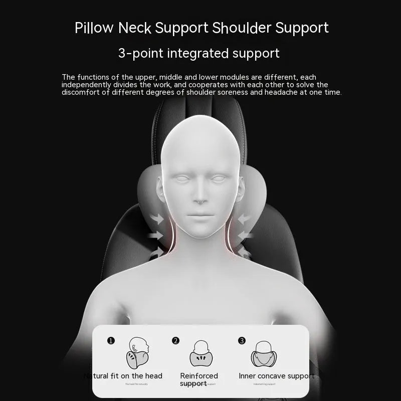 Memory foam car lumbar support cushion and matching headrest in selected colour