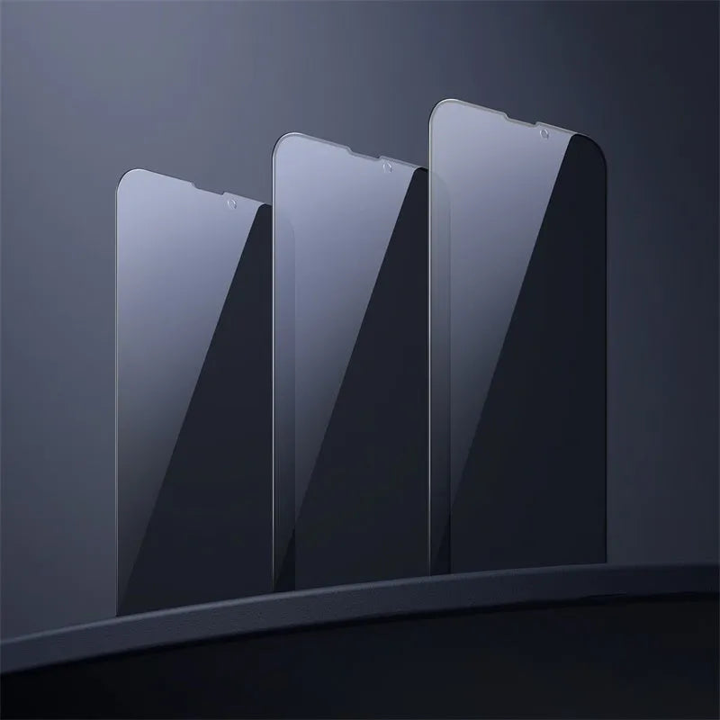 0.23mm non-broken edge curved privacy tempered film for iPhone 5.4 inch model