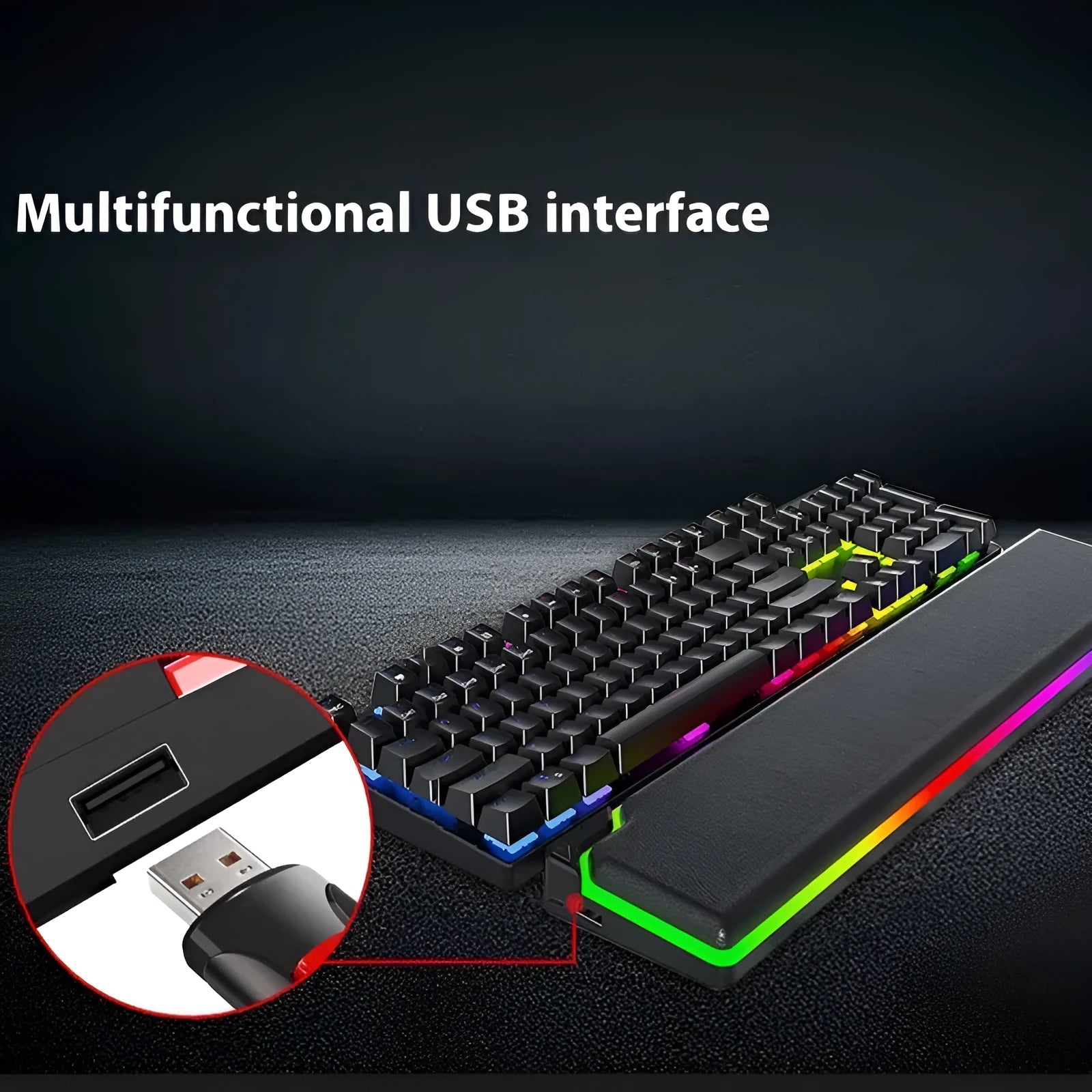 Cowhide keyboard wrist rest with non-slip base on a desk, featuring a black keyboard tray for office typing comfort