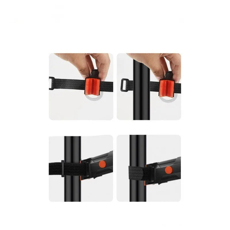 USB rechargeable waterproof cycling taillight in multiple colour options