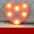 Plastic LED alphabet letter light for birthday or proposal decoration