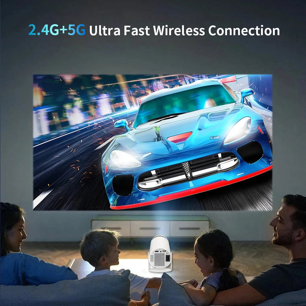 M300MAX portable home projection game machine with wireless handles in red or white packaging box