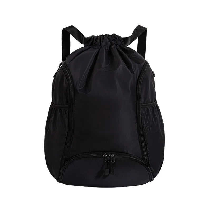 Large cube-style sports backpack with drawstring closure in five colour options