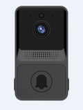 Z20 smart wireless doorbell in black with wide-angle lens and night vision LEDs