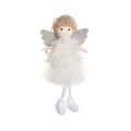 Christmas angel girl fabric hair pendant for a high ponytail in cartoon style.