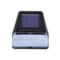 Solar outdoor rainproof LED wall lamp with compact deck-light shape for garden stairs and fence decoration