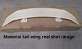 Universal punch-free car tail wing spoiler in ABS plastic, shown in a choice of finishes.