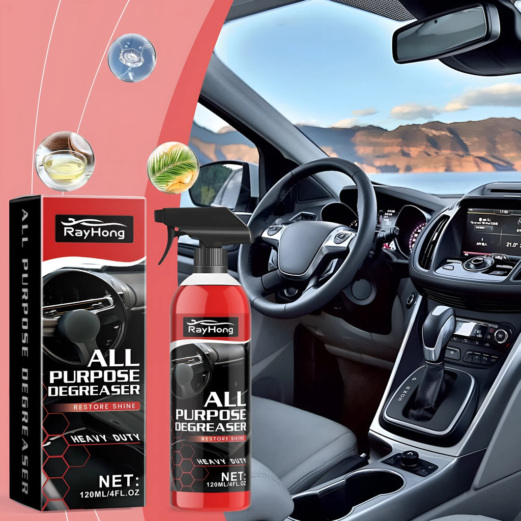 Car multifunction stain cleaner 120ml bottle with detergent for upholstery and carpet cleaning