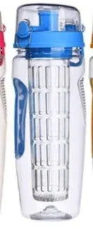 32oz fruit infusing water bottle with fruit infuser insert and leakproof cap