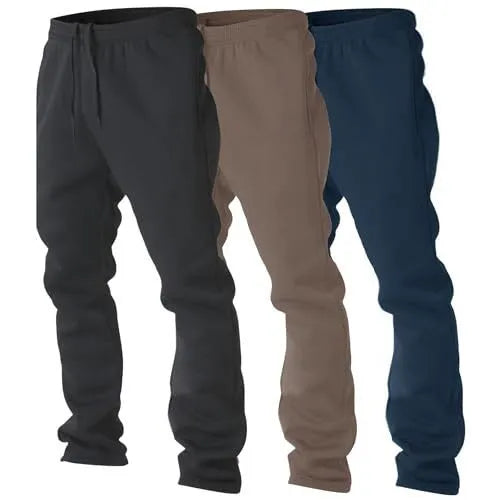 Loose jogging sweatpants high waist polyester trousers for running sports in black carbon black gray unisex size S to 3XL