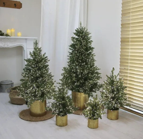 45cm Christmas tree with lights, plug-in version, 3m black wire, 100 lights, flame retardant decoration