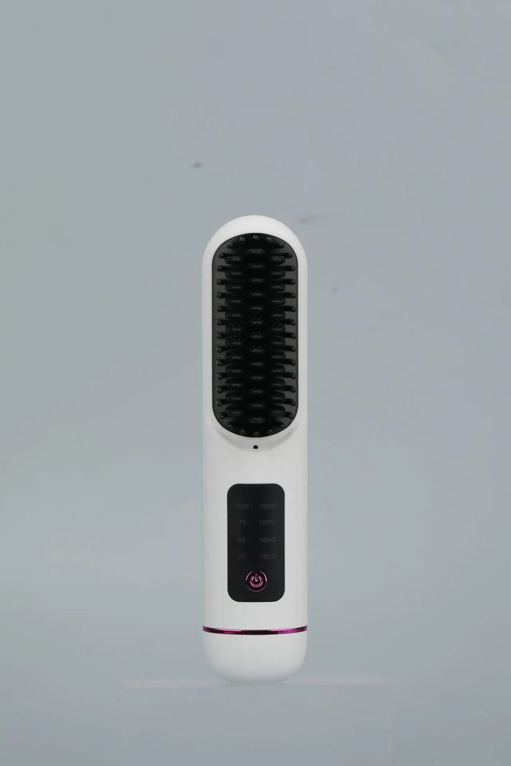 Portable charging negative ion straight hair comb in white, dark blue or grey colours