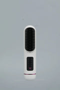 Portable charging negative ion straight hair comb in white, dark blue or grey colours
