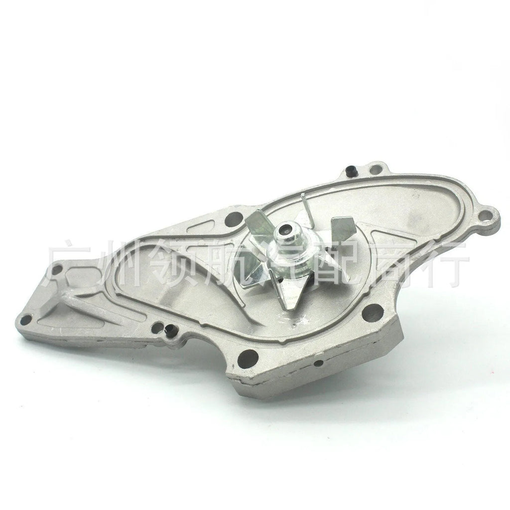 Metal automotive belt and water pump assembly measuring 28mm x 18mm x 16mm
