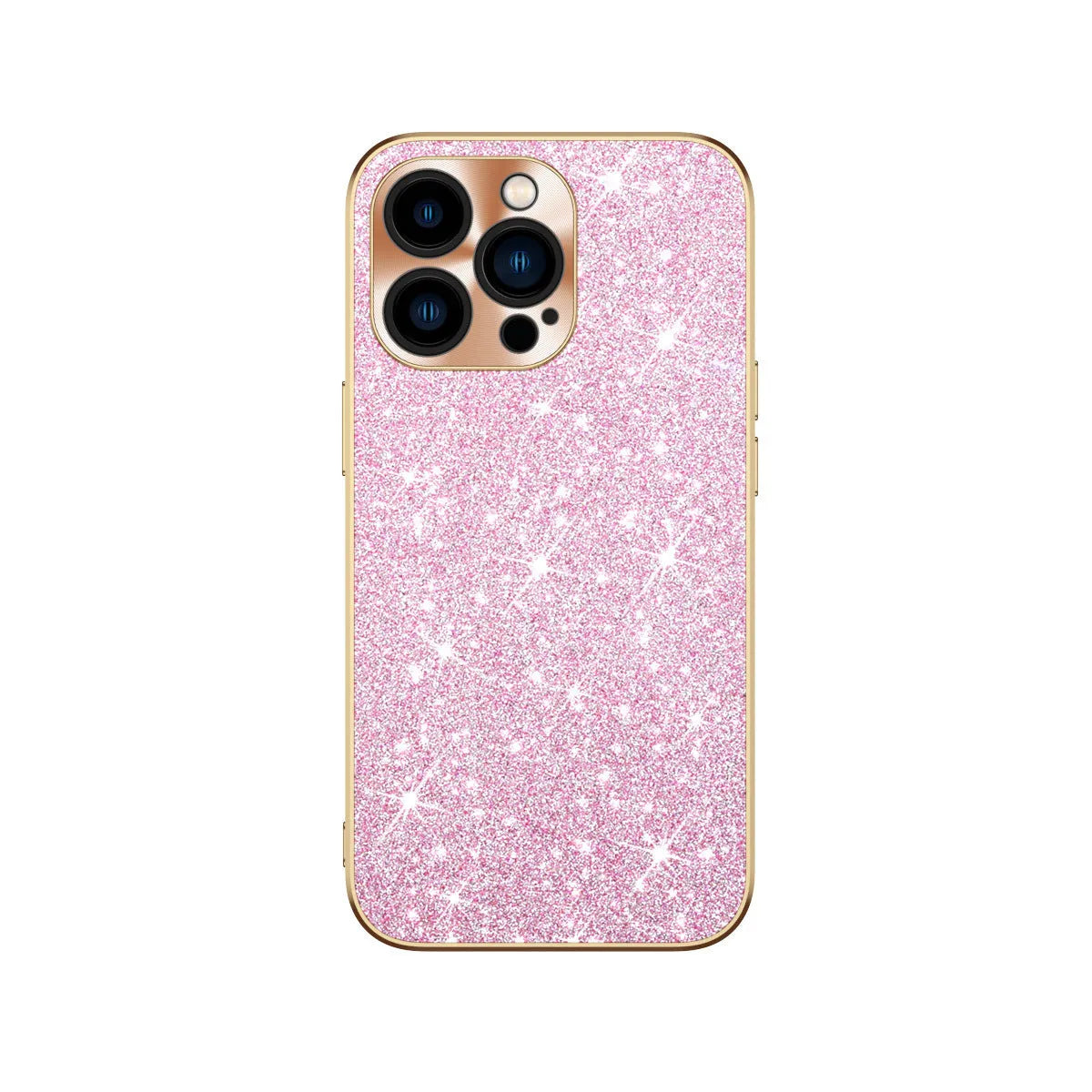 Electroplated star diamond glitter phone case with metal CD pattern for iPhone, violet colour