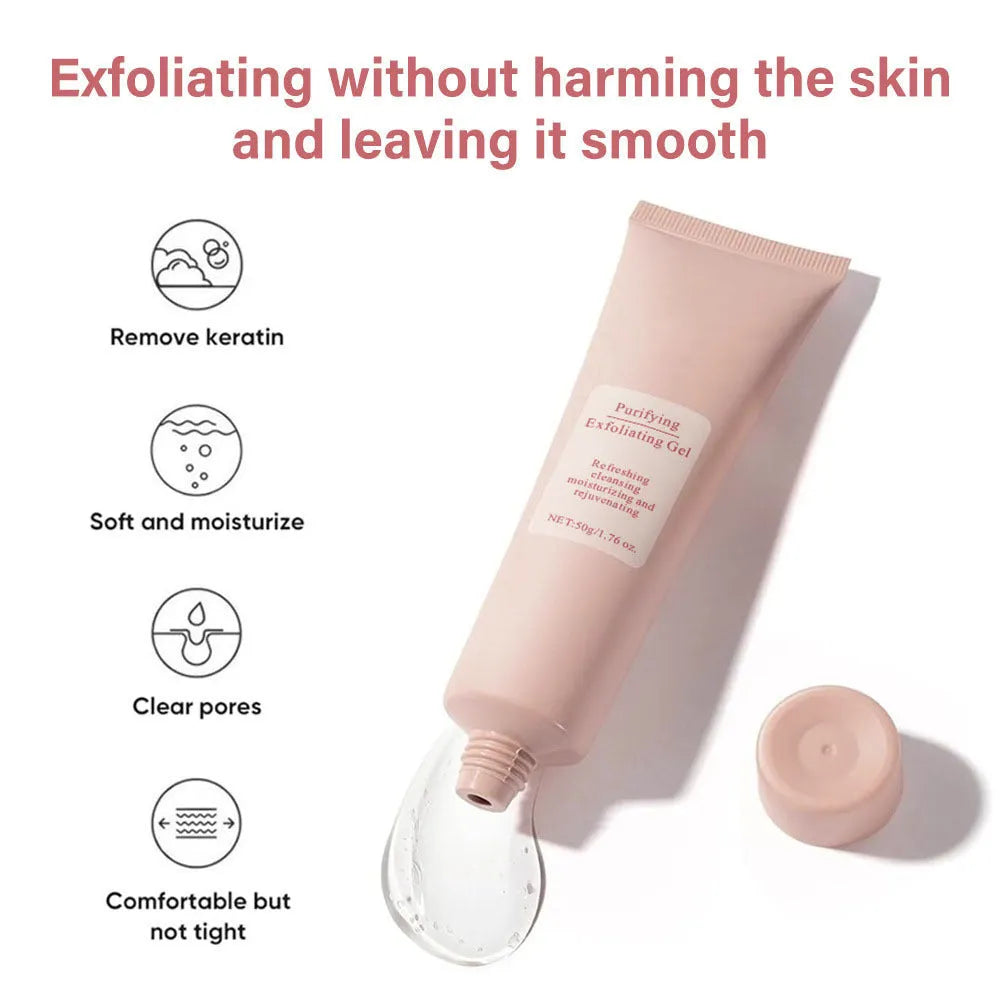 132g moisturising facial exfoliating gel scrub tube for all skin types