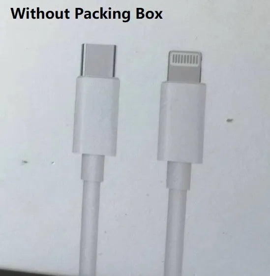 White 20W USB-C UK wall charger with a fixed three-pin plug and a USB-C cable.