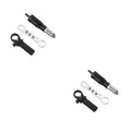 Black metal electric drill rivet gun conversion tool with handle and wrench.