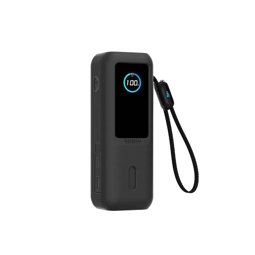 Silicone protective sleeve for Anker 165W energy cabin in classic black with cable scaling feature
