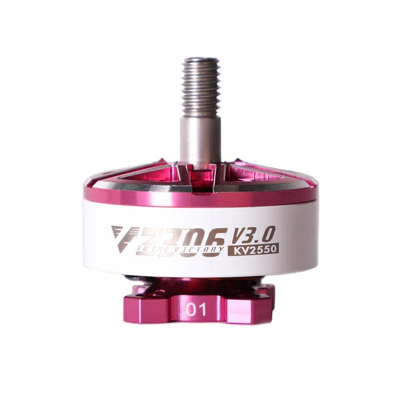 5-inch FPV brushless motor for crossing machine UAV, plastic, V2306 KV1750/KV1950/KV2550, orange and pink options