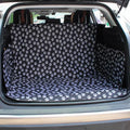 Paw Print waterproof Oxford cloth dog car mat for SUV boot and trunk