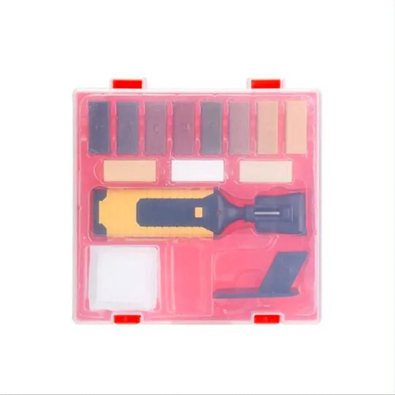 Floor repair tool set for DIY tile and furniture surface maintenance measuring 19cm